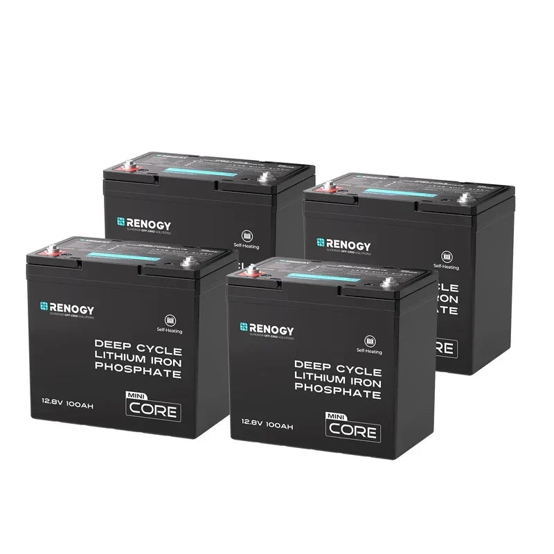 Renogy Core Mini - DuoHeat Tech 12V 100Ah Lithium Iron Phosphate Battery