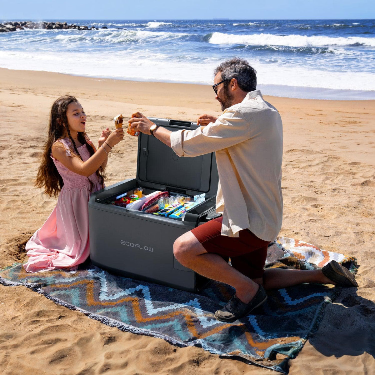EcoFlow GLACIER 55L Classic Portable Fridge Freezer With Plug-in Battery