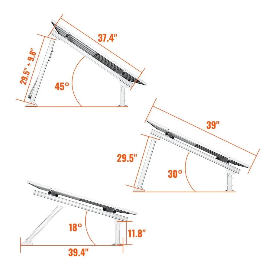 Rich Solar Solar Ground Mount Fits MEGA 100/MEGA 100 SLIM/MEGA 150