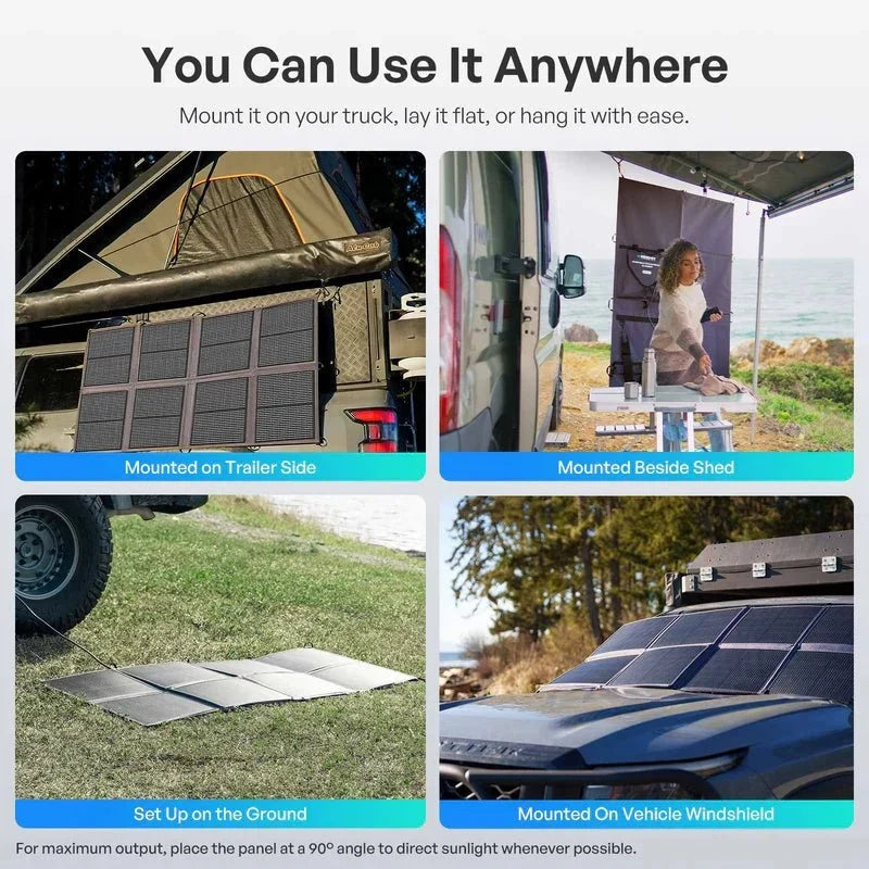 Renogy 400W Portable Solar Panel Foldable Monocrystalline Solar Blanket