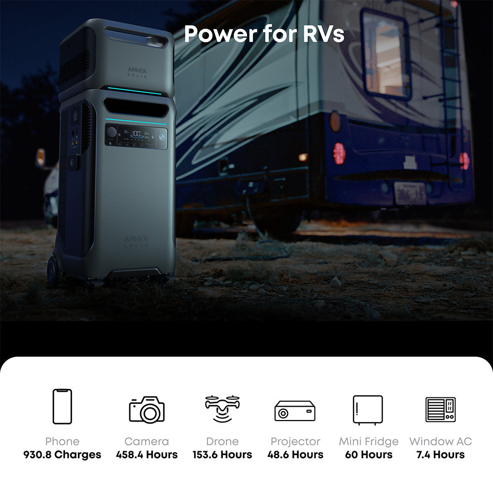 Anker F3800 6000W / 7,680Wh Power Station with 1 Expansion Battery