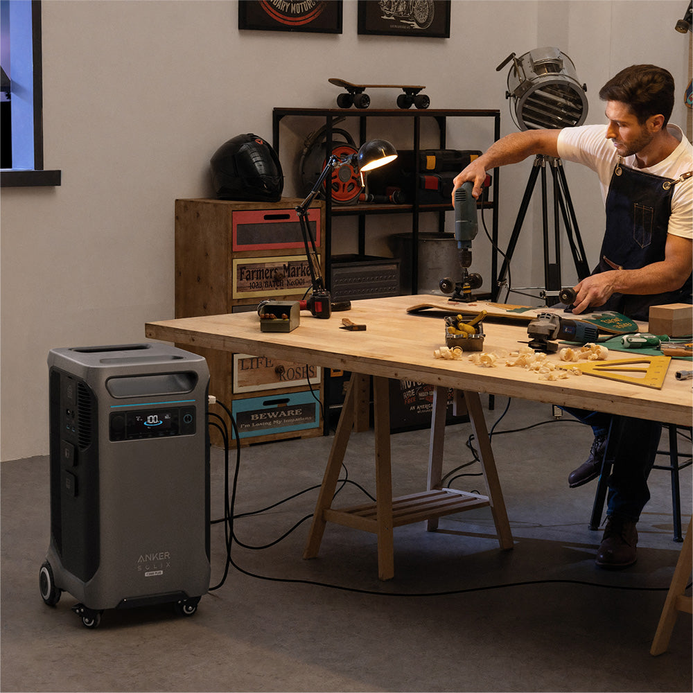Duromax XP9500iH and Anker F3800Plus+PS400+EB3800+240V Generator Adapter with Tansfer Switch Bundle