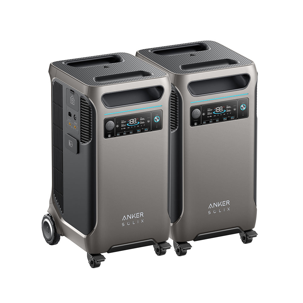 Anker F3800 3840Wh | 6000W Portable Power Station w/ BP3800 Expansion Battery & Home Power Panel & Sub Panel & 100A Breaker & Ground Bar Kit
