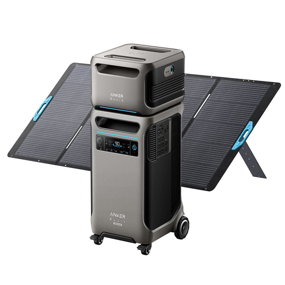 Anker F3800 3840Wh | 6000W Portable Power Station w/ BP3800 Expansion Battery & 400W Solar Panel