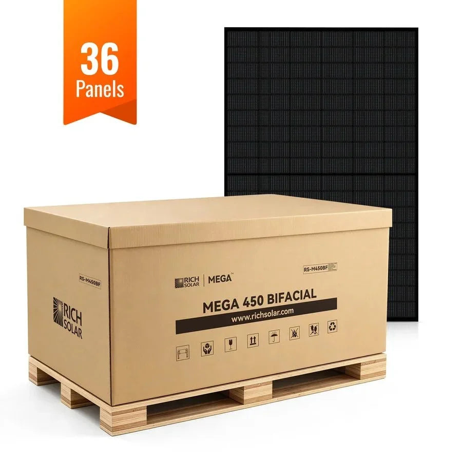 Rich Solar MEGA 450W Bifacial N-Type Solar Panel