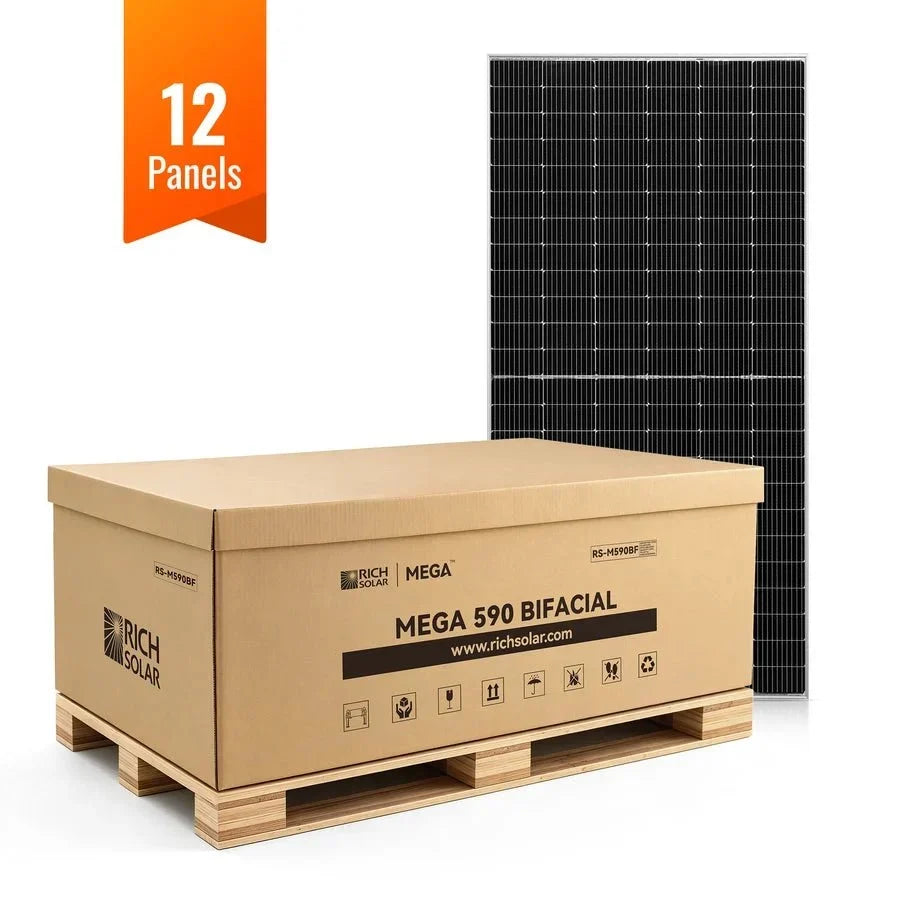 Rich Solar MEGA 590 Watt Bifacial Solar Panels