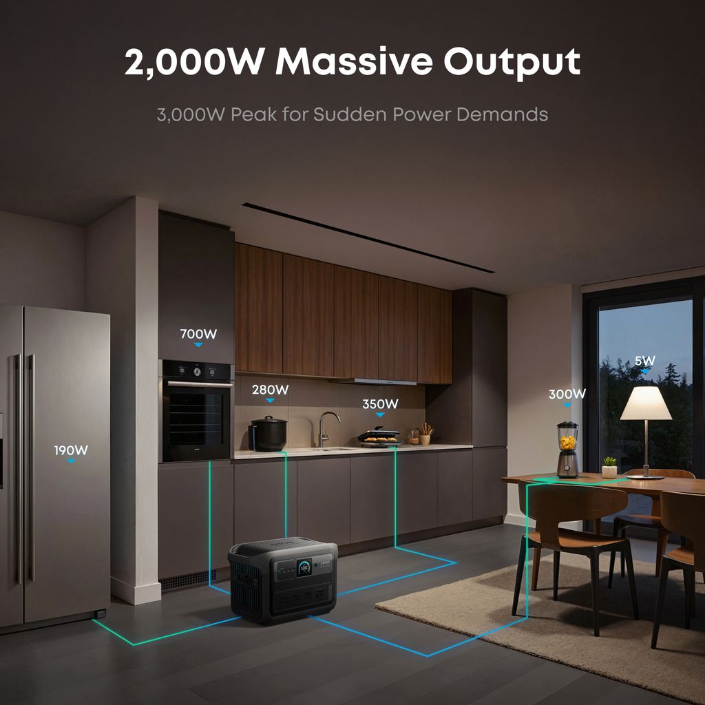 Anker SOLIX C1000 Gen2 2000W 1024Wh Portable Power Station
