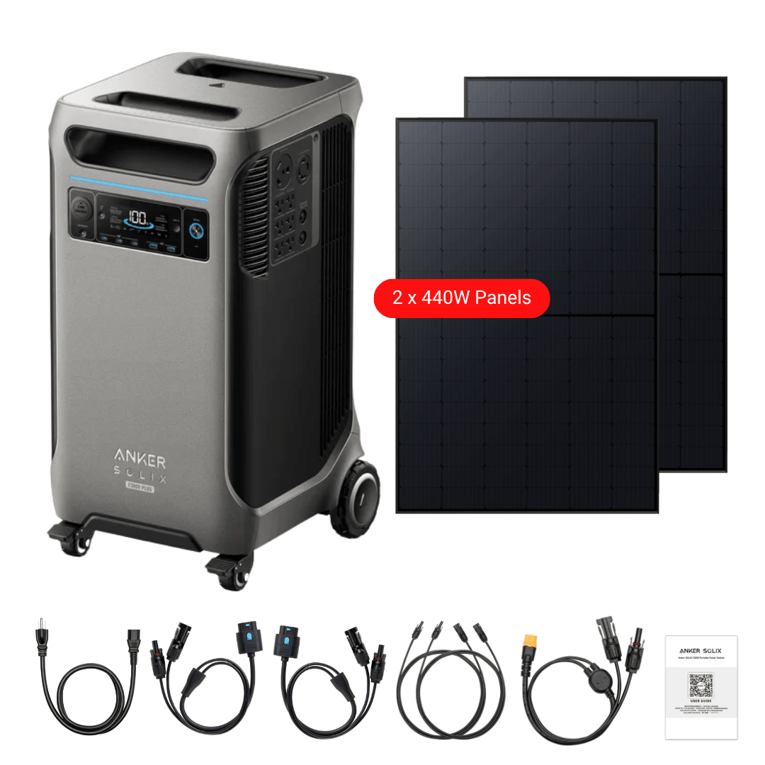 Anker SOLIX F3800 Plus Portable Power Station + 440W Rigid Solar Panels