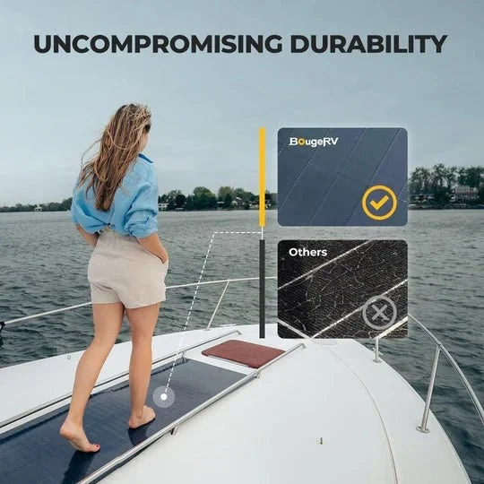 BougeRV 100W CIGS Thin-film Flexible Solar Panel With Pre-Punched Holes