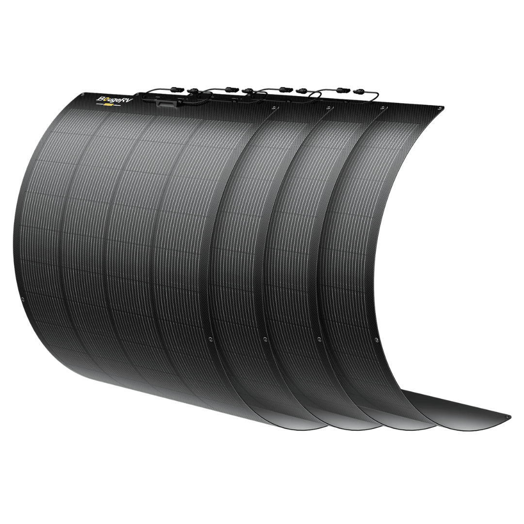 BougeRV Arch Pro 12V/24V 200W N-Type TOPCon Flexible Solar Panel