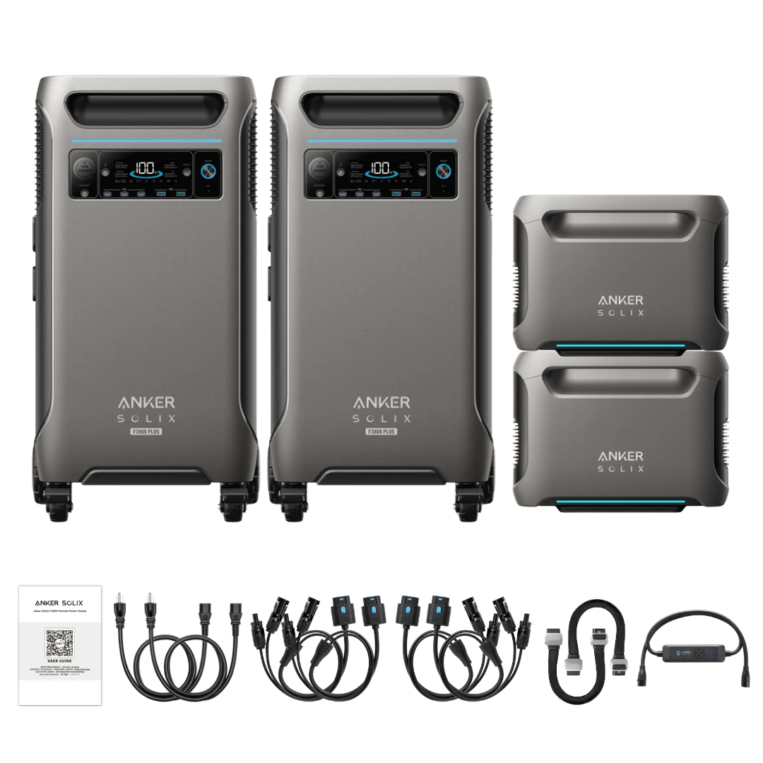 [Double Kit] Anker SOLIX F3800 Plus + Expansion Batteries