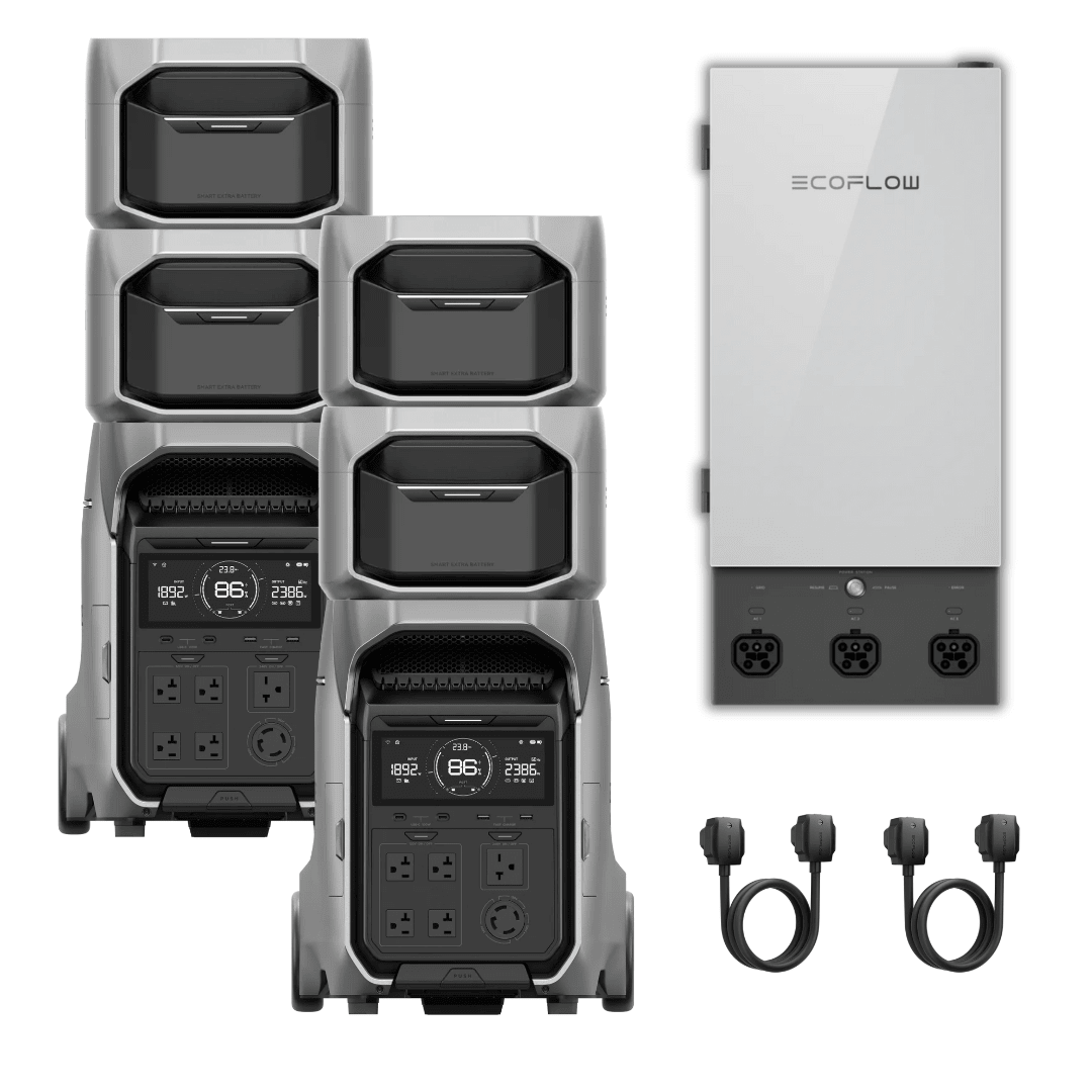 [Dual Kits] EcoFlow DELTA Pro 3 Portable Power Station + Smart Home Panel 2