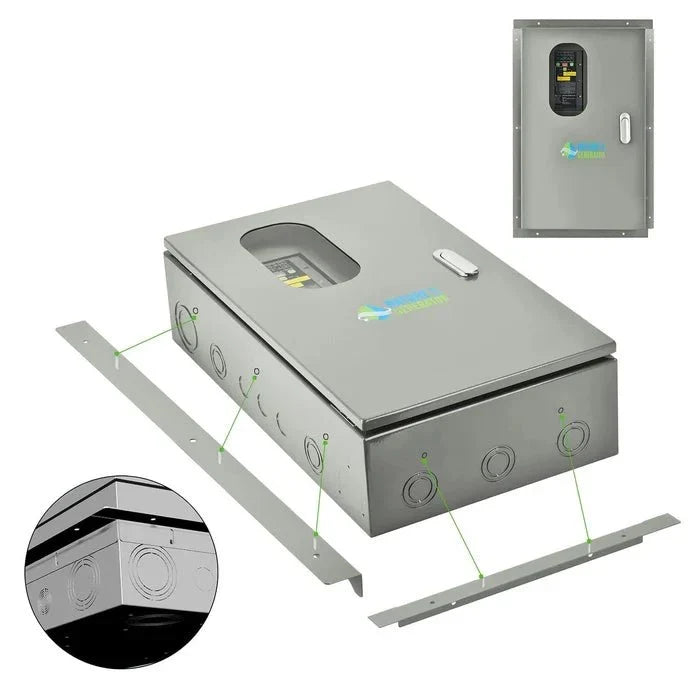 Natures Generator 30A Automatic Generator Transfer Switch + Semi Flush Mount