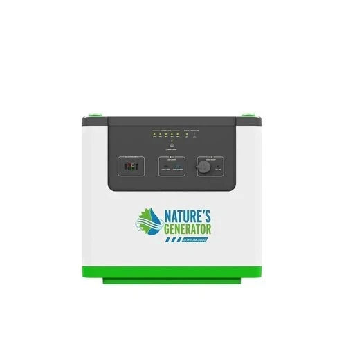 Natures Generator Lithium 3600 Solar Generator With Power Pod + 4 x 100W Monocrystalline Solar Panel