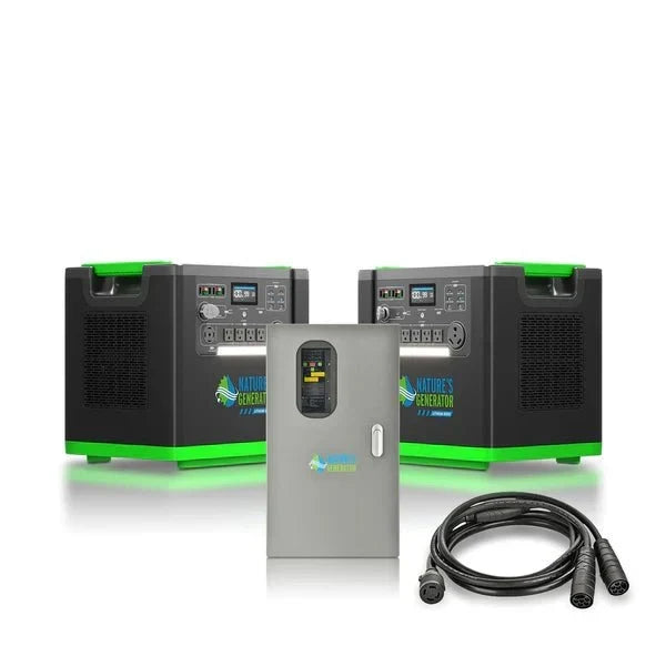 Natures Generator Lithium 6000 Solar Generator With Transfer Switch