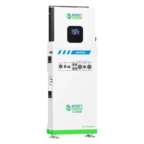 Natures Generator MyGrid 10K Whole Home Generator With Solar Battery