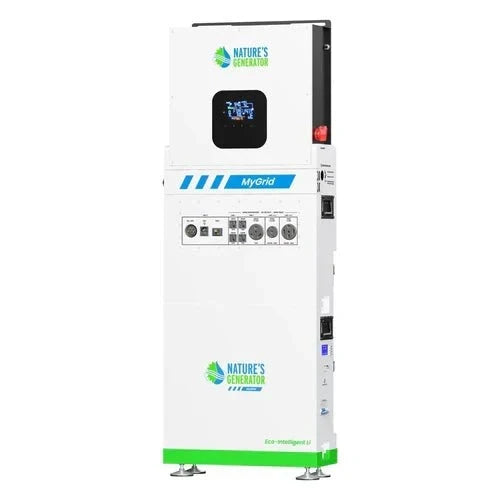 Natures Generator MyGrid 10K Whole Home Generator With Solar Battery