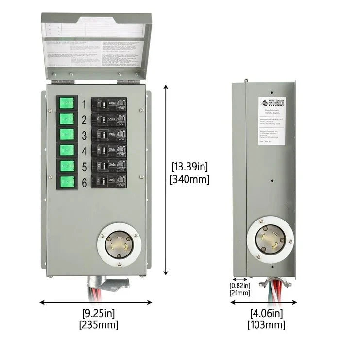 Natures Generator Power Transfer Switch Kit - Elite