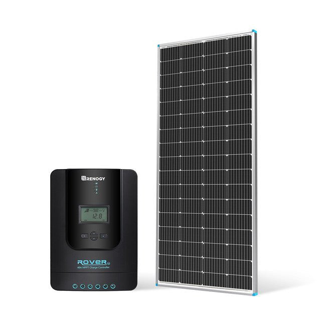 Renogy 200 Watt 12 Volt Monocrystalline Solar Panel + 40 Amp MPPT Solar Charge Controller