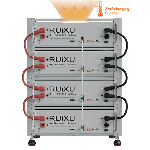 RUiXU Self-Heating Server Rack Battery | Daisy Chain | Bracket Rack