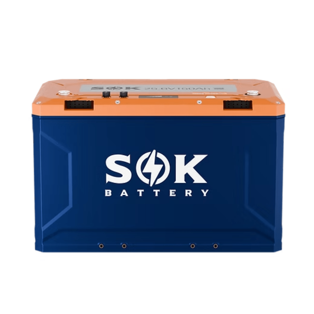SOK Battery 24V 150Ah Lithium Iron Phosphate Battery With Built-in Heater & Bluetooth